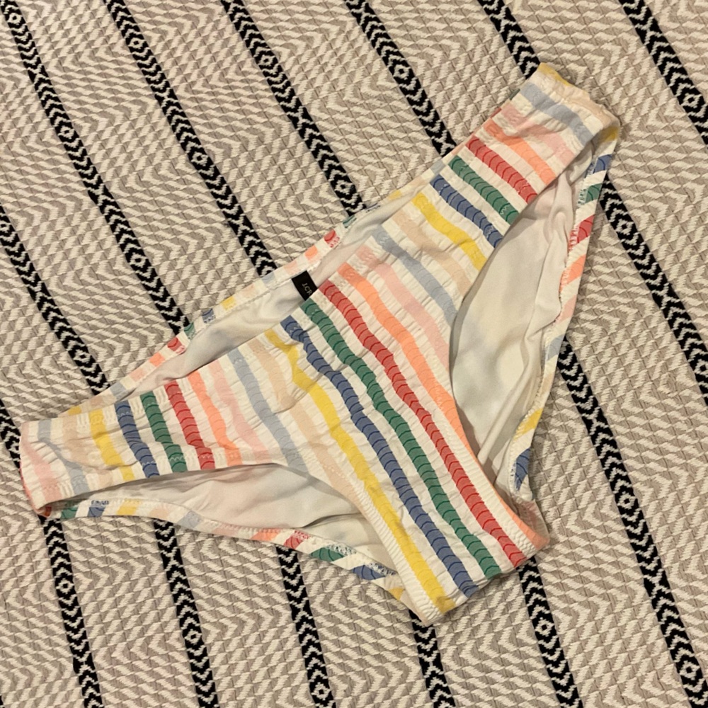 J.Crew Cheeky Striped Bikini Bottom